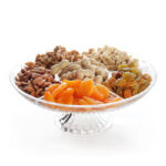 32 CM Acrylic Serving Tray with Lid and Base Round Storage Container with 6 Compartments Multipurpose Platter for Dried Fruit Appetizers and Nuts - Image 2