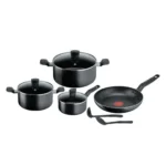 Tefal Dark Stone 9 pcs set (Stewpot 20cm + Lid/ 24cm + Lid/Saucepan 16cm + Lid/ Frypan 28cm + 2 tools)