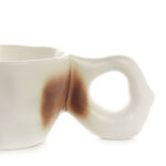 300 ML Handcrafted Ceramic Coffee Mug with Handle Heat Resistant Creative Design Mugs Ceramic Cup for Coffee Tea Milk and Hot Chocolate 1 Piece White - Image 4