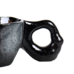 300 ML Handcrafted Ceramic Coffee Mug with Handle Heat Resistant Creative Design Mugs Ceramic Cup for Coffee Tea Milk and Hot Chocolate 1 Piece Black - Image 4