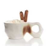 300 ML Handcrafted Ceramic Coffee Mug with Handle Heat Resistant Creative Design Mugs Ceramic Cup for Coffee Tea Milk and Hot Chocolate 1 Piece White - Image 2