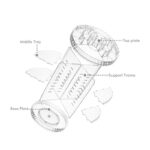 32 CM Acrylic 360° Rotating Makeup Organizers Display Spinning Organizer Stand Adjustable Storage Display Case for Perfume Cosmetic and Makeup 1 Piece - Image 4