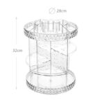 32 CM Acrylic 360° Rotating Makeup Organizers Display Spinning Organizer Stand Adjustable Storage Display Case for Perfume Cosmetic and Makeup 1 Piece - Image 3