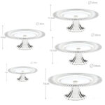 Clear Acrylic Cake Stand Multipurpose Round Serving Stand Countertop Food Serving Tray for Cake Fruits Vegetables and Snacks 1 Piece - Image 3