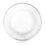 34 CM Clear Acrylic Dish Plate Multipurpose Round Serving Stand Countertop Food Serving Tray for Cake Fruits Vegetables and Snacks 1 Piece