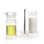 Clear Acrylic Shaker and Pour Bottle Set with Stand Multipurpose Kitchen Storage Containers Dispenser Bottles for Storing Salt Pepper Spices and Oil - Image 4