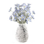 22 CM Modern Creative Handmade Ceramic Flower Vase Craft Ink Painting Pattern Vases Centerpiece Decorative Ornaments for Home Decor 1 Piece - Image 2