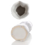 23 CM Modern Creative Handmade Ceramic Flower Vase Matte Finishing Design Vases Centerpiece Decorative Ornaments for Home Decor 1 Piece White - Image 4