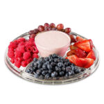 31 CM Multifunctional Clear Acrylic Cake Stand with Dome Cover Salad Bowl and Snack Tray 3 in 1 Serving Platter for Fruits Vegetables and Soup Server - Image 4