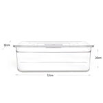 24 L Multipurpose Plastic Food Storage Container with Lid Stackable Restaurantware Food Pan Food Prep Pans for Home Commercial Kitchen and Restaurants - Image 3