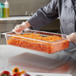 12 L Multipurpose Plastic Food Storage Container with Lid Stackable Restaurantware Food Pan Food Prep Pans for Home Commercial Kitchen and Restaurants