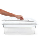 24 L Multipurpose Plastic Food Storage Container with Lid Stackable Restaurantware Food Pan Food Prep Pans for Home Commercial Kitchen and Restaurants - Image 4