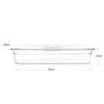 12 L Multipurpose Plastic Food Storage Container with Lid Stackable Restaurantware Food Pan Food Prep Pans for Home Commercial Kitchen and Restaurants - Image 3