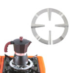 Non Slip Iron Electric Stove Burners Gas Stove Support Ring Burner Stove Stand Coffee Pot Holder Gas Oven Burner Grates Stove Rack for Gas Silver