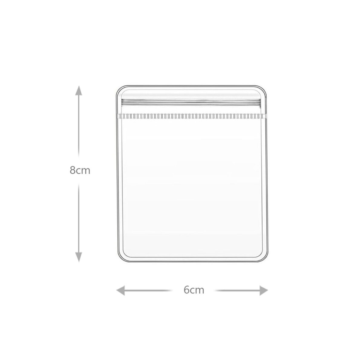 8 CM X 6 CM Set of 20 Waterproof PVC Zipper Lock Bags Jewelry Organizer Pouch Portable Travel Sealable Box Storage Bag for Jewelry and Accessories - Image 3
