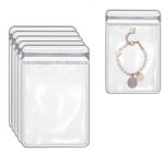 13 CM X 9 CM Set of 20 Waterproof PVC Zipper Lock Bags Jewelry Organizer Pouch Portable Travel Sealable Box Storage Bag for Jewelry and Accessories