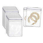 10 CM X 7 CM Set of 20 Waterproof PVC Zipper Lock Bags Jewelry Organizer Pouch Portable Travel Sealable Box Storage Bag for Jewelry and Accessories