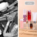 Set of 3 Clear Acrylic Stackable Display Stands Jewelry Showcase Shelf Rectangle Display Risers Stand for Figures Cosmetics Perfume and Accessories - Image 4