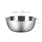 Stainless Steel Mixing Bowls Kitchen and Home Essential for Food Storage Serving Salad Food Prep and Baking Dishwasher Safe Silver - Image 3