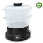 MiniCompact Steam Cooker, 800W, 2 Bowls, Rice Bowl