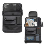 Waterproof Fabric Backseat Foldable Car Organizer Multiple Pocket Car Storage Mat Multifunctional Portable Behind The Seat Storage Organizer Bag