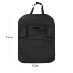 Waterproof Faux Leather Backseat Foldable Car Organizer Multiple Pocket Car Storage Mat Multifunctional Portable Behind The Seat Storage Organizer Bag - Image 3