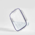 3 L Seal Rectangle Meal Prep Container with Airtight Leakproof Lid Plastic Stackable Storage Containers for Food Prep Refrigerator and Pantry 1 Piece - Image 2