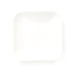 20 CM Square Lightweight Porcelain Side Plate for Appetizers Entrees and Desserts 1 Piece White - Image 4