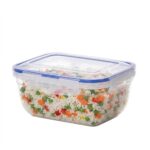 3 L Seal Rectangle Meal Prep Container with Airtight Leakproof Lid Plastic Stackable Storage Containers for Food Prep Refrigerator and Pantry 1 Piece - Image 2