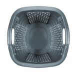 34 L Laundry Hamper Basket with Handles Large Baskets for Carrying and Storage Clothes Multipurpose Organizer Basket for Bathroom Laundry Room Gray - Image 2