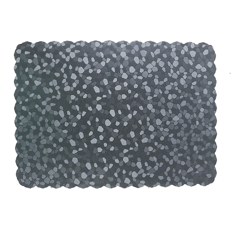 43 CM Heat Resistant Washable PVC Rectangle Placemats Non Slip Wipeable Placemat Vinyl Woven Table Mat for Dining Table Hotel and Party 1 Piece (21) 43 CM Heat Resistant Washable PVC Rectangle Placemats Non Slip Wipeable Placemat Vinyl Woven Table Mat for Dining Table Hotel and Party 1 Piece Gray - Image 1