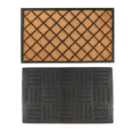 75 CM Extra Durable Door Mat with Rubber Backing and Diamond Pattern Design Dirt Trapping Outdoor Mats Water Absorbent Non Slip Front Back Door Mats