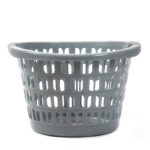 33 L Laundry Hamper Basket with Handles Large Baskets for Carrying and Storage Clothes Multipurpose Organizer Basket for Bathroom Laundry Room Gray - Image 4