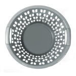 33 L Laundry Hamper Basket with Handles Large Baskets for Carrying and Storage Clothes Multipurpose Organizer Basket for Bathroom Laundry Room Gray - Image 2