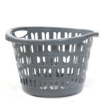 33 L Laundry Hamper Basket with Handles Large Baskets for Carrying and Storage Clothes Multipurpose Organizer Basket for Bathroom Laundry Room Gray