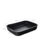 30 CM DOSTHOFF Non Stick Ceramic Coating Baking Pan Rectangle Oven Tray Kitchen Bakeware 1 Piece Black - Image 3