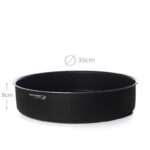 36 CM DOSTHOFF Non Stick Ceramic Coating Baking Pan Round Oven Tray Kitchen Bakeware 1 Piece Black - Image 3