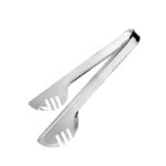 Stainless Steel Slotted Food Tongs Multipurpose Kitchen Tong for Cooking Grilling and Serving Food Salad Pasta and BBQ 1 Piece Silver
