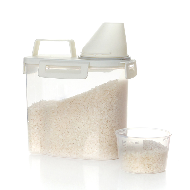 1.5 L Plastic Storage Container with Airtight Dispenser Lid and Measuring Cup Kitchen and Pantry Organization for Cereal Lentil and Rice 1 Piece (5) 1.5 L Plastic Storage Container with Airtight Dispenser Lid and Measuring Cup Kitchen and Pantry Organization for Cereal Lentil and Rice 1 Piece - Image 1