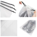 10 Pieces Waterproof Shoe Bag Cover with Drawstring Dust Proof Storage Bag Cover for Travel Multipurpose Pouch for Shoes Clothes and Toys - Image 2