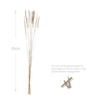 100 Stems Natural Dried Wheat Grass Flowers Dried Flowers for Vase Decoration Natural Branches for Wedding Boho Decor Beige - Image 3