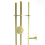 171 CM Heavy Duty Metal Coat Rack Stand with Stable Marble Base Coats Racks with 8 Hooks Freestanding Hanger for Coats Hats and Bags Gold - Image 4