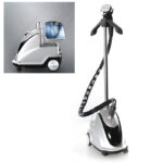 2000 W Garment Steamer with Wheels Full Size Garment and Fabric Steamer for Clothes Large 2.4 L Tank for 60 Min of Continuous Steaming