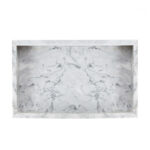 25 CM Marble Stone Bathroom Vanity Tray Luxury Natural Stone Decorative Tray Rectangle Countertop Dresser Trays for Coffee Perfume Jewelry and Makeup - Image 4