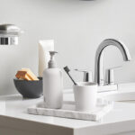 25 CM Marble Stone Bathroom Vanity Tray Luxury Natural Stone Decorative Tray Rectangle Countertop Dresser Trays for Coffee Perfume Jewelry and Makeup - Image 2