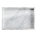 30 CM Marble Stone Bathroom Vanity Tray Luxury Natural Stone Decorative Tray Rectangle Countertop Dresser Trays for Coffee Perfume Jewelry and Makeup - Image 2