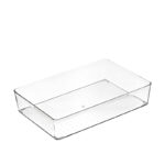 30 CM Plastic Cosmetic Storage Box Stackable Organizers Drawer Multipurpose Storage Bins Drawers Organizer for Bathroom Kitchen and Closet 1 Piece