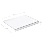 40 CM Acrylic Cutting Board with Counter Edge Non Slip Cutting Boards for Kitchen Countertop Cutting Boards for Bread Meat Fruits and Veggies - Image 3