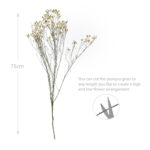 6 Stems Natural Dried Baby Breath Flowers Dried Flowers for Vase Decoration Natural Branches for Wedding Boho Decor Green - Image 3