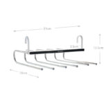 6 in 1 Pants Hangers Multi Layer Organizer Hanger for Wardrobe Multifunctional Folding Space Saving Clothes Storage for Trousers Scarves and Towels - Image 3